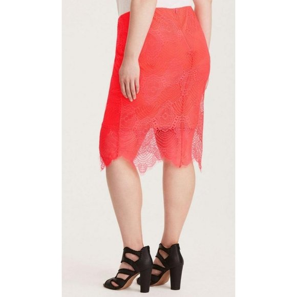 torrid Dresses & Skirts - Torrid stretch lace pencil skirt, sz 2X